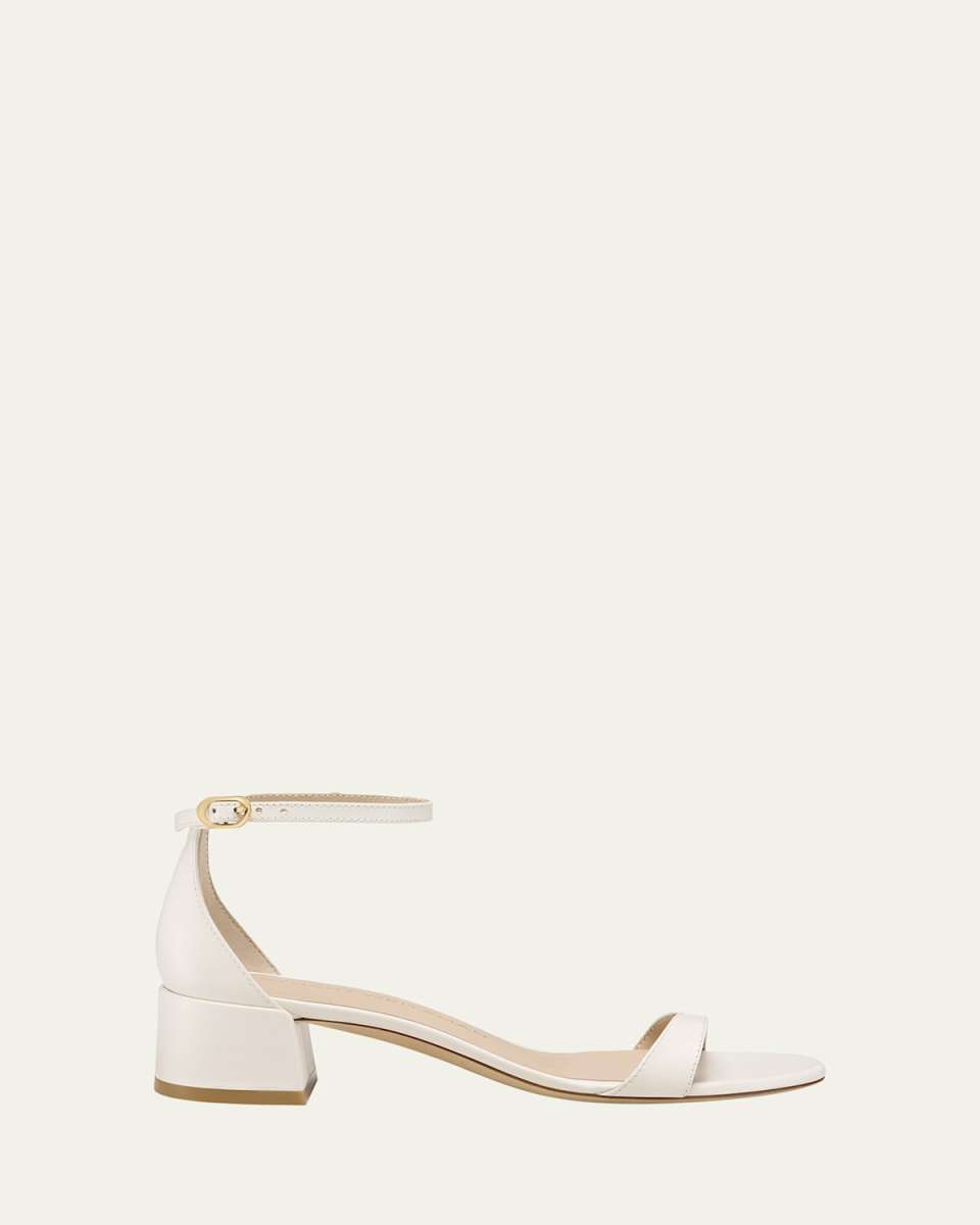 Nudist Leather Ankle-Strap Sandals